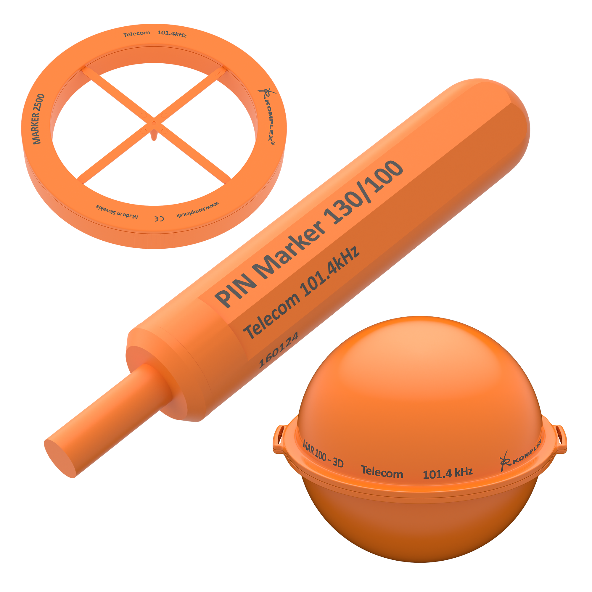 Passive electrical devices designed to permanently denote the location of underground utility infrastructure. Round, flat, and miniaturised designs are available, each suited to different types of excavations and depths.