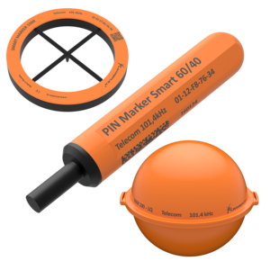Passive electrical devices designed to permanently denote the location of underground utility infrastructure. Round, flat, and miniaturised designs are available, each suited to different types of excavations and depths. Each smart marker has a preprogrammed ID number which enables digital management of underground asset data.