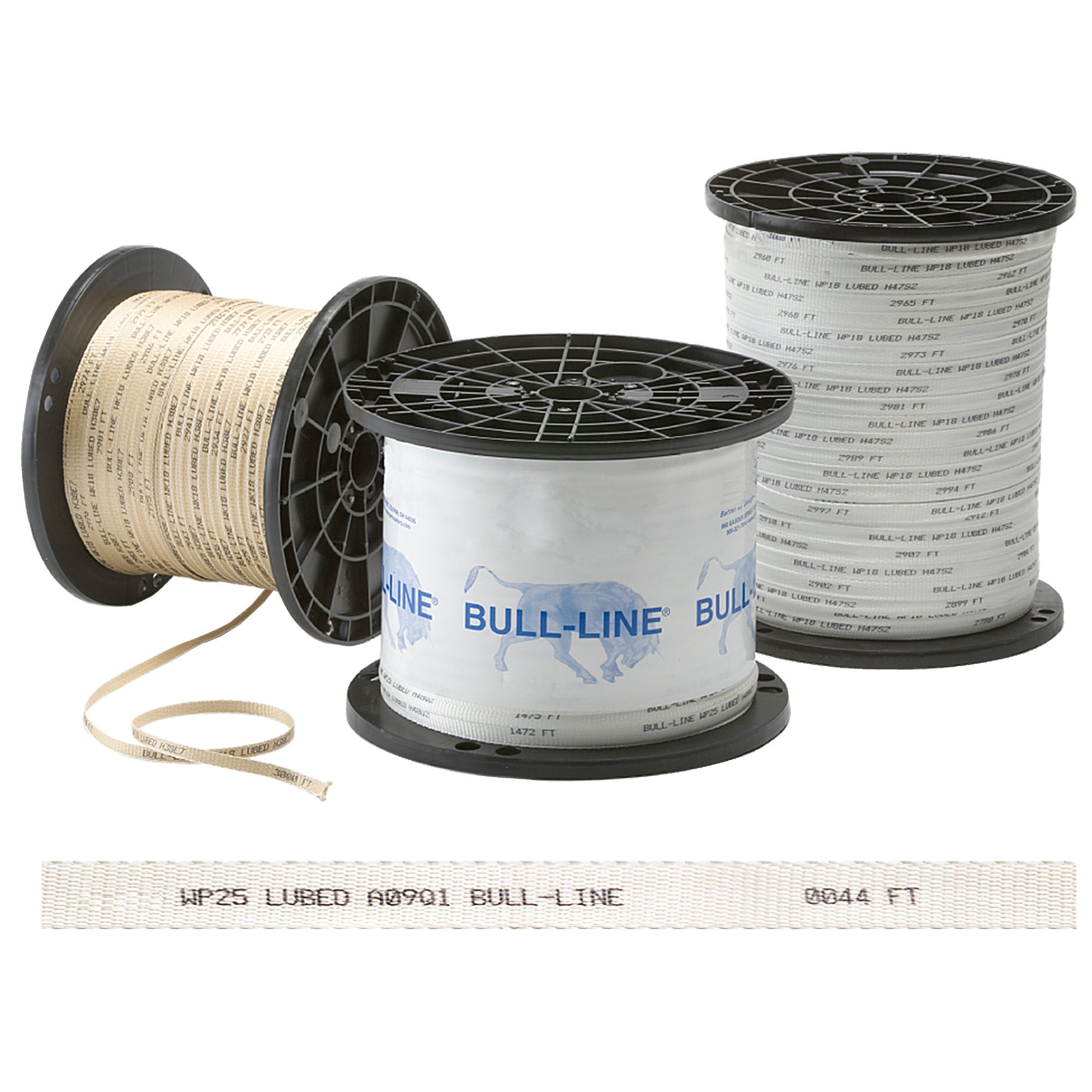 Taśma do przeciągania kabli Bull-Line® wykonana w 100% z poliestru to konkurencyjne rozwiązanie do zastosowań wymagających wysokiej wytrzymałości na rozciąganie i niskiego wydłużenia. Taśma Bull-Line jest lekka i łatwa w przeciąganiu. W porównaniu do innych marek, taśma Bull-Line charakteryzuje się niższą odpornością na przepalenie. Dodatkową zaletą wszystkich taśm Bull-Line jest trwały nadruk i oznaczenia sekwencyjne, w stopach lub metrach, umożliwiające precyzyjne lokalizowanie podczas instalacji.