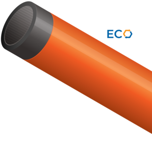 Conduit ECO is a three-layer product with a base layer made from up to 100% reground high-density polyethylene (HDPE) from Dura-Line’s own internal manufacturing process. The product features a black inner layer with a co-extruded, coloured outer layer for identification purposes. Conduit ECO can contribute to lower scope 3 emissions for network operators and the product is suitable for direct-buried or sub-duct installations in outdoor networks.