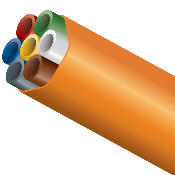 DuraMulti is an easy to handle unit of DuraMicro bundled under a polyethylene oversheath.. The easily removable oversheath makes it simple to access individual DuraMicro pathways for uncomplicated branching. Utilizing common duct placing installation techniques, the unique shape makes installation easy for direct buried (DB) installations. DuraMulti comes standard with an orange oversheath and individual colored DuraMicro DB for easy identification.