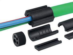 Utilisé pour sceller un sous-conduit autour d'un faisceau de Microtubes lâches à l'intérieur d'un conduit standard après un accès en bout ou à mi-portée. Conception compacte, structure et joint divisibles pour une installation facile autour des Microtubes.