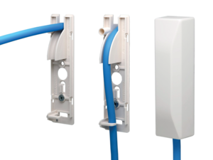 DuraHome Hauseinführung oberirdisch wurde für die gas- und wasserdichte Abdichtung eines Gebäudeeingangspunkts in FTTH-Anwendungen entwickelt. Geeignet für den Einsatz mit bis zu 4 Mikrorohren und Kabeln.