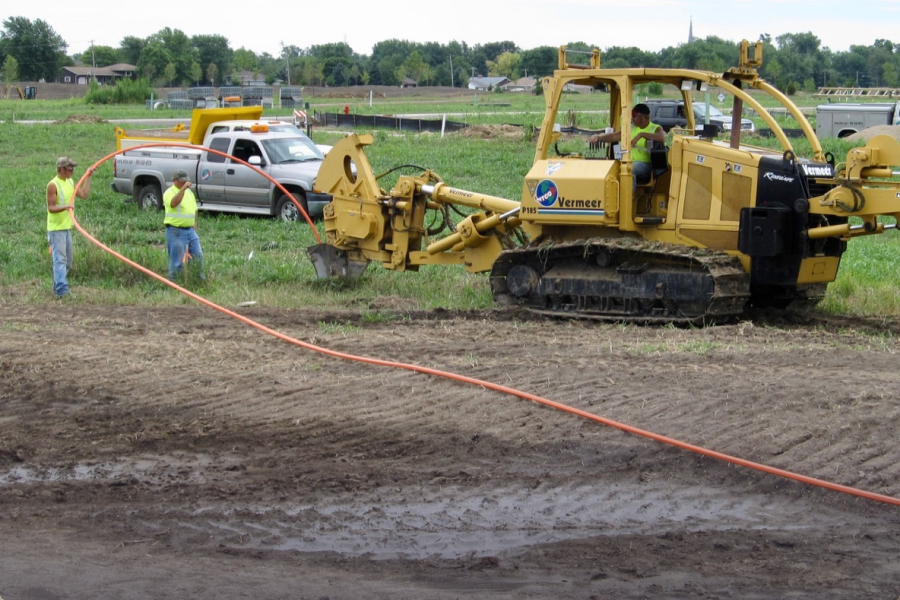 Conduit plow installation